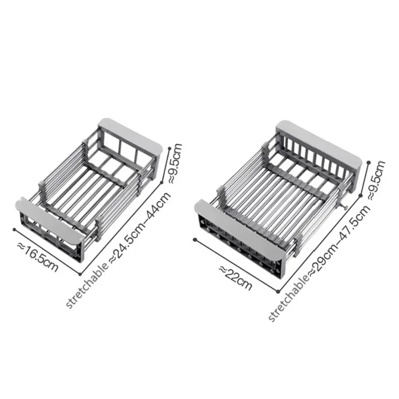 Retractable Stainless Steel Sink Rack