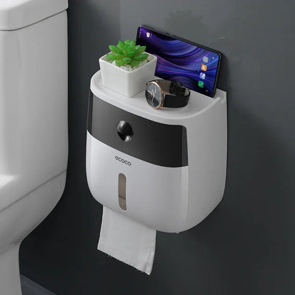Wall-Mount Waterproof Toilet Paper Holder