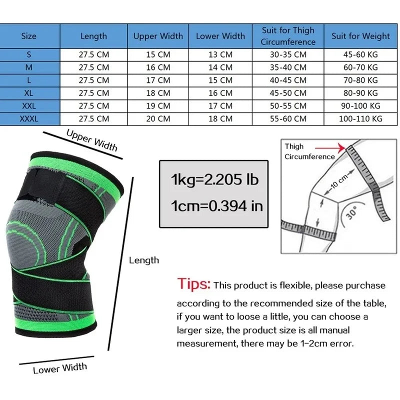 Adjustable Knee Compression Sleeves