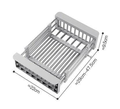 Retractable Stainless Steel Sink Rack
