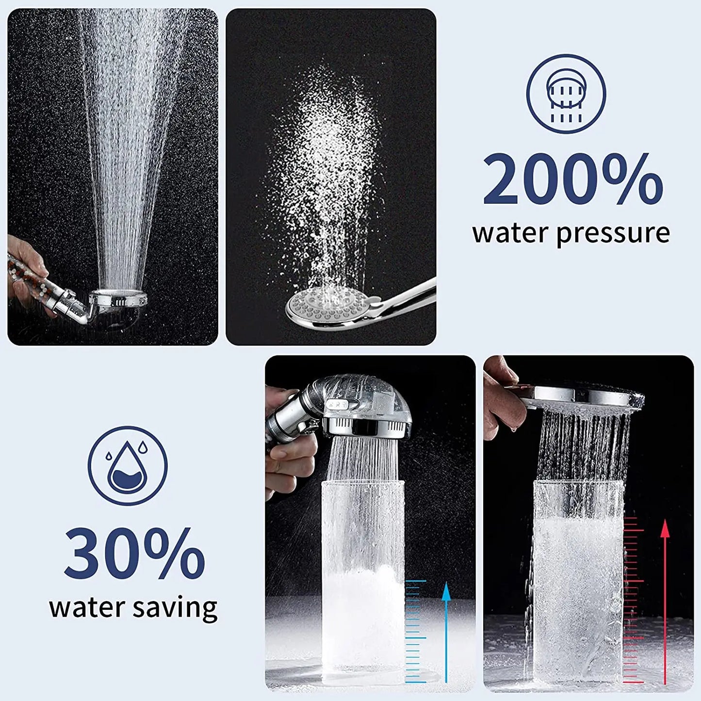 3-Mode Shower Head with Water Purifier