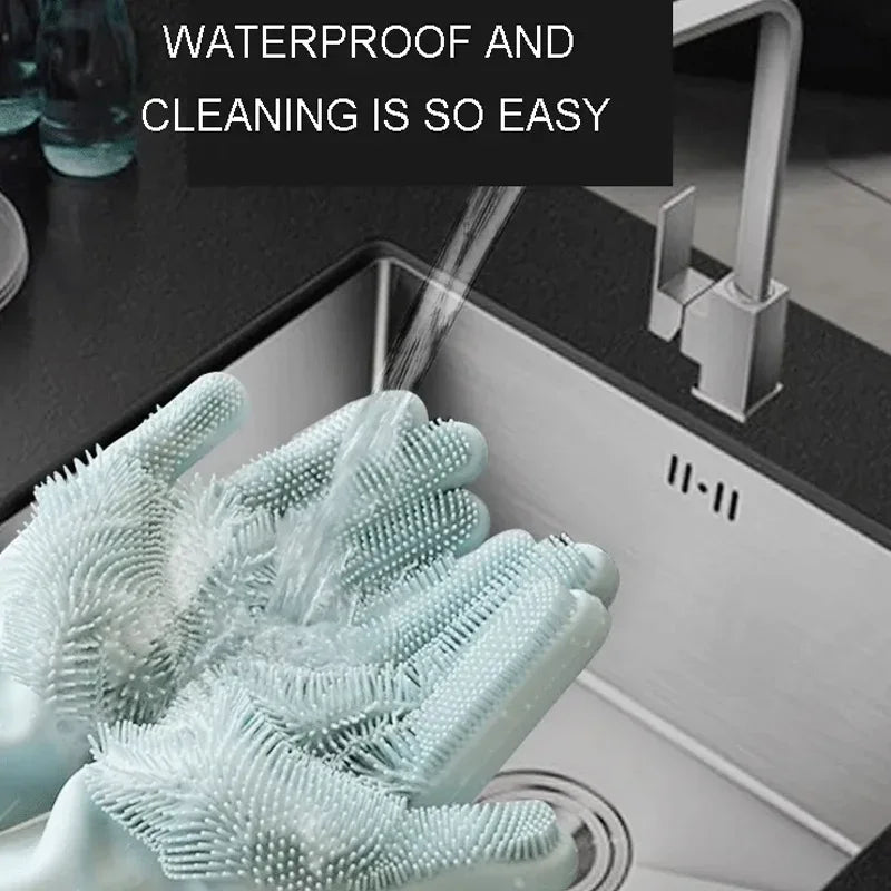 Magic Silicone Dishwashing Gloves