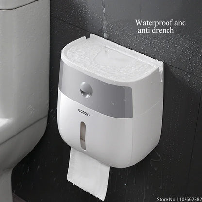 Wall-Mount Waterproof Toilet Paper Holder