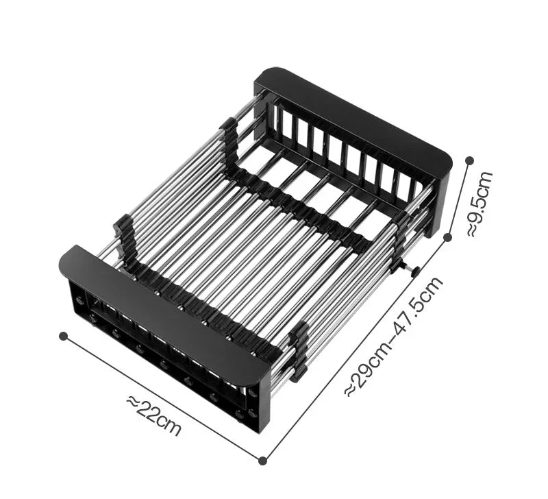 Retractable Stainless Steel Sink Rack