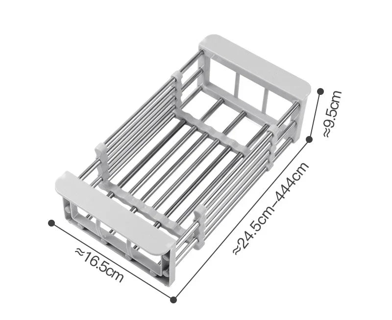 Retractable Stainless Steel Sink Rack