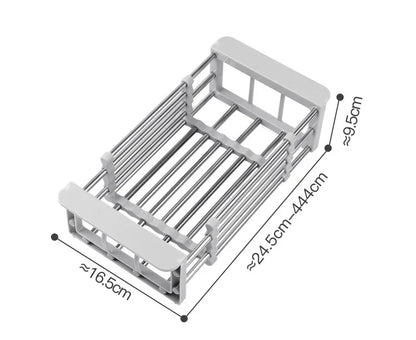 Retractable Stainless Steel Sink Rack