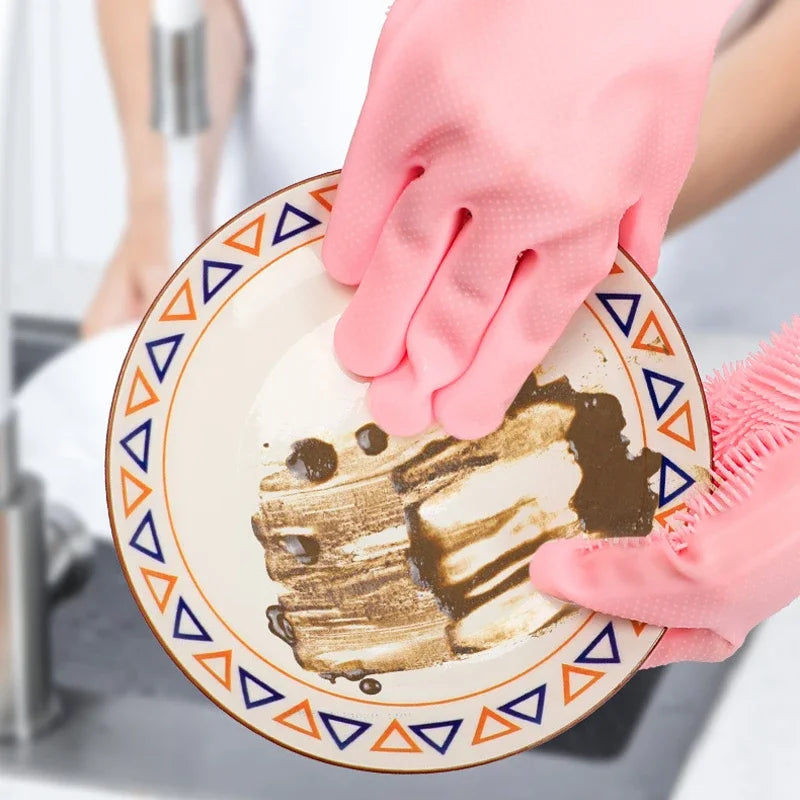 Magic Silicone Dishwashing Gloves