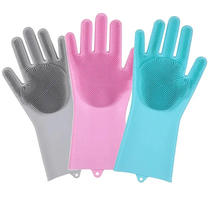 Magic Silicone Dishwashing Gloves